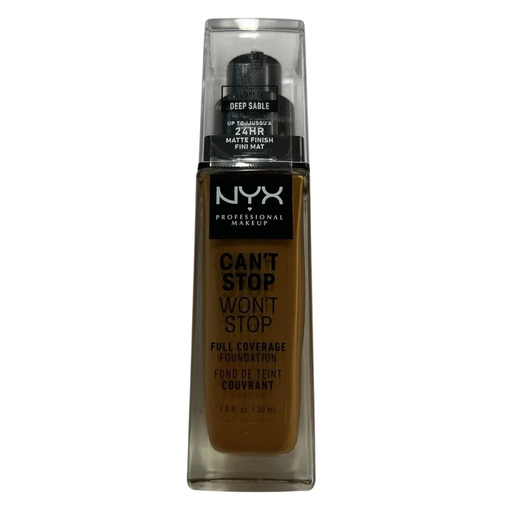 NYX PROFESSIONAL MAKEUP 18 Deep Sable Can't Stop Won't Stop Foundation 1oz